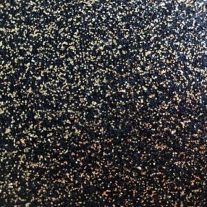 Nålfiltsmatta Glitter 3021 Svart/Guld