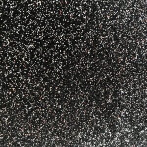 Nålfiltsmatta Glitter 3024 Svart/Silver